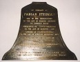 Plaque commemorating Fabian Stedman in St Andrew Undershaft church, London